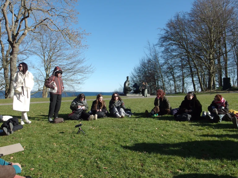 c'è un grande prato verde